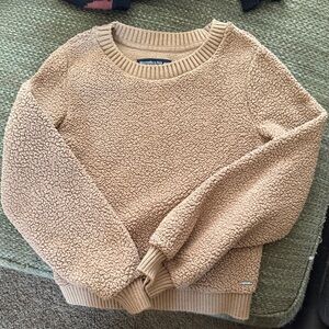 Abercrombie & Fitch Tan Sherpa Sweater